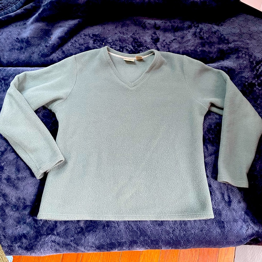 WM - L.L. Bean Fleece V-Neck